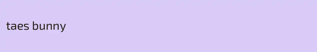 taes bunny
